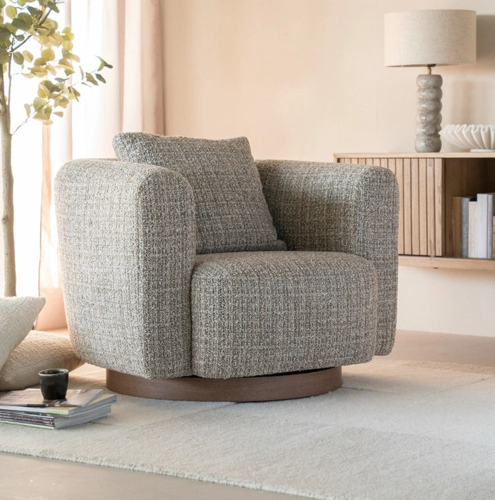 Fauteuil Jordan – stof taupe asti