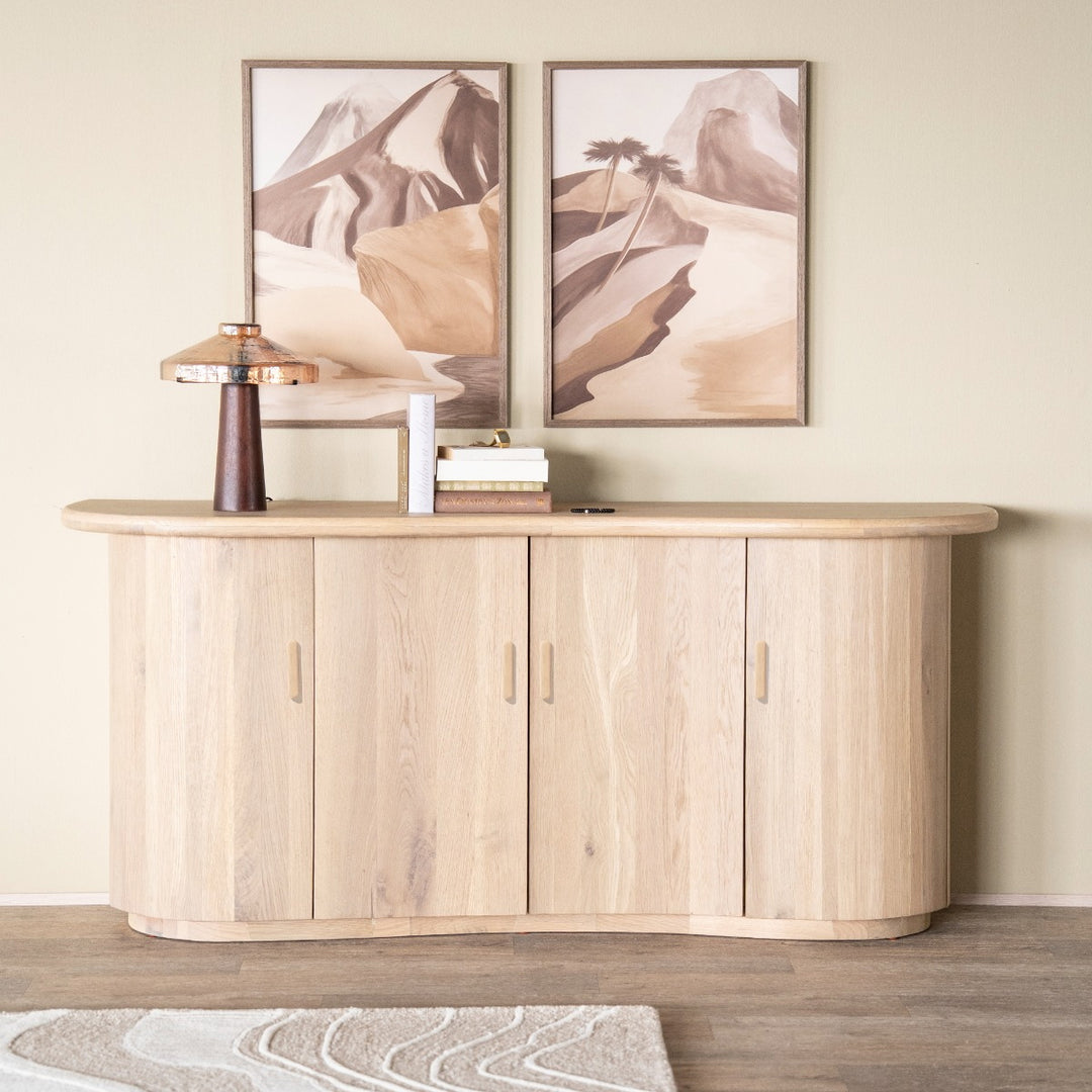 Dressoir Josh – eikenhout & eikenfineer naturel