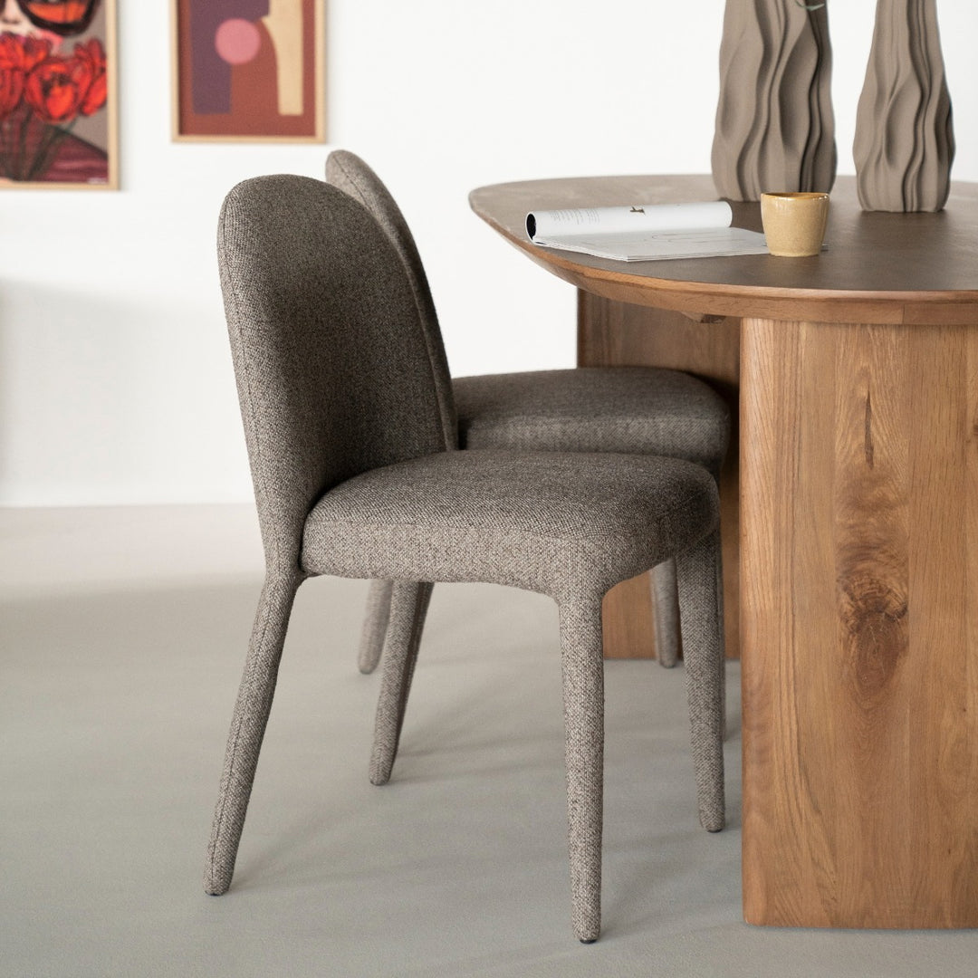 Stoel Jaxx – stof, metaal & hout taupe toscane