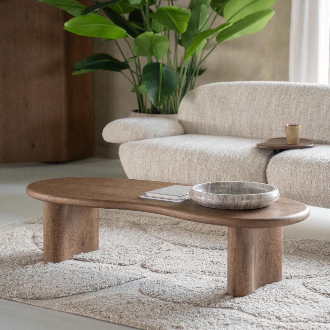Salontafel Josh – eikenhout bruin
