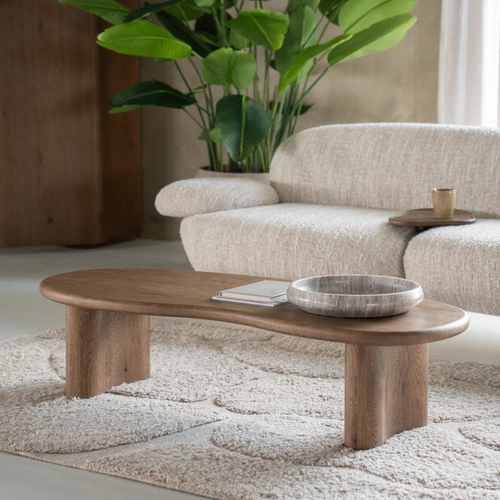 Salontafel Josh – eikenhout bruin