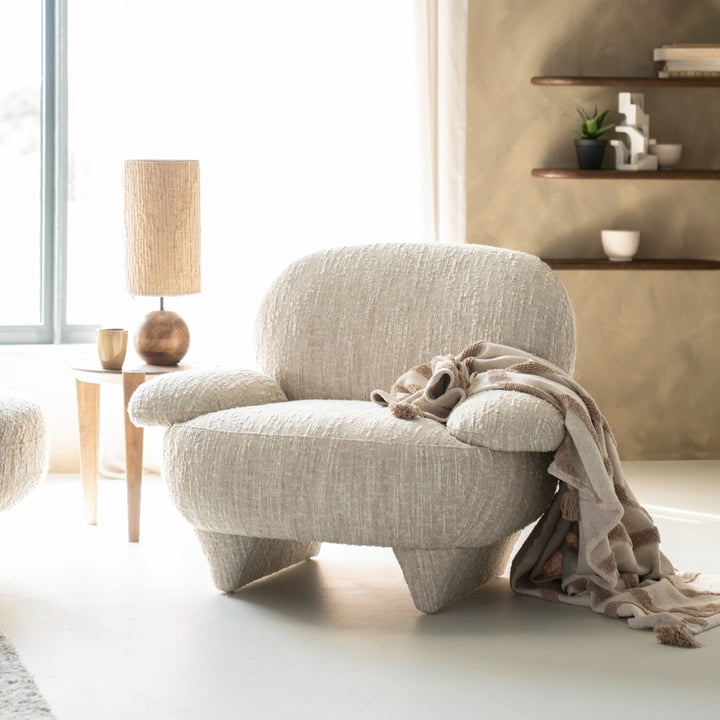 Fauteuil Jayden – stof beige barkley