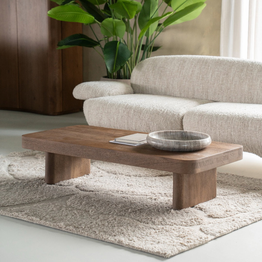 Salontafel Edward – mangohout bruin