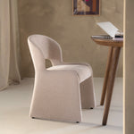 Stoel Odette – stof & metaal beige serene