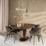 Ovaal eettafel Coco – mangohout lichtbruin 180×110cm