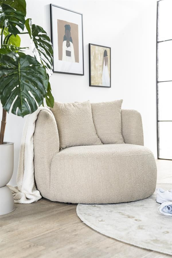 Fauteuil Louis – stof zand spark