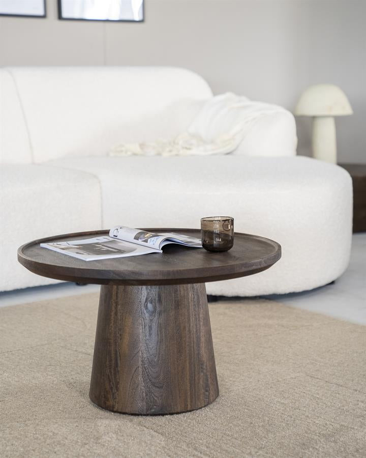 Salontafel Ron – mangohout bruin 66x39cm