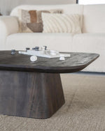 Salontafel Aron vierkant – mangohout bruin 80x80cm