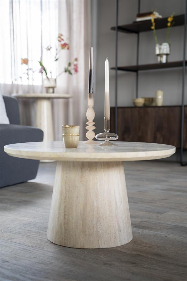 Salontafel Aime – travertin beige 70x38cm