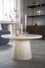 Salontafel Aime – travertin beige 70x38cm showroommodel