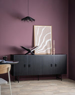 Dressoir Remi – mangohout & metaal 4-drs. zwart