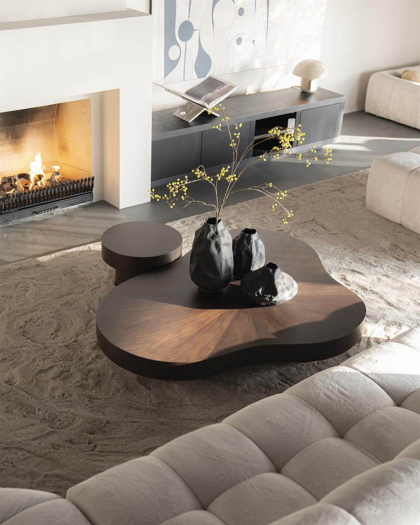 Salontafel Bobbie – walnoot fineer bruin