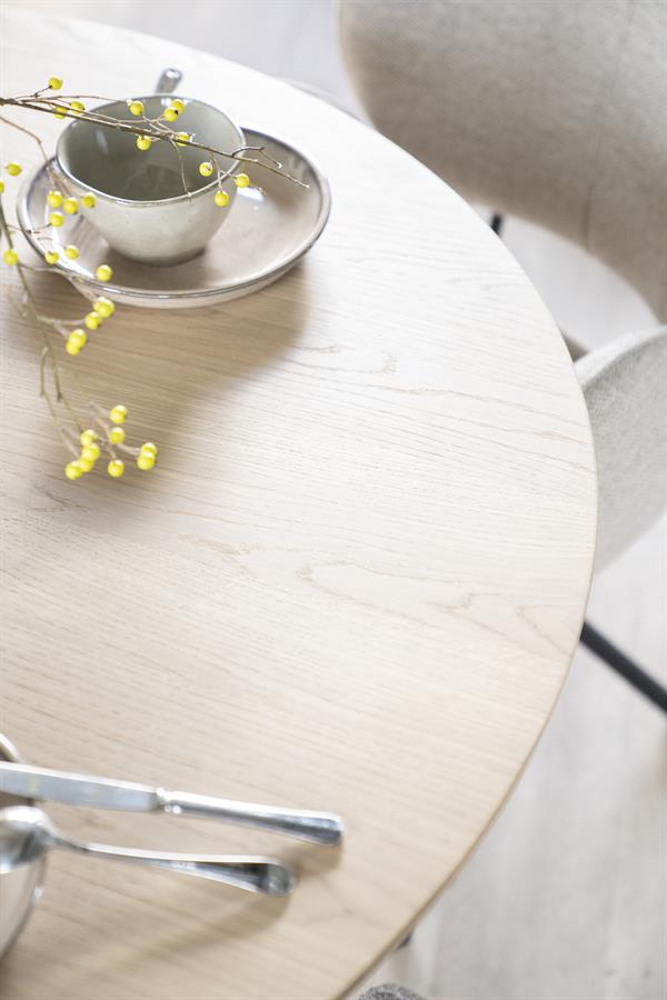 Ronde eettafel Nola met stoelen