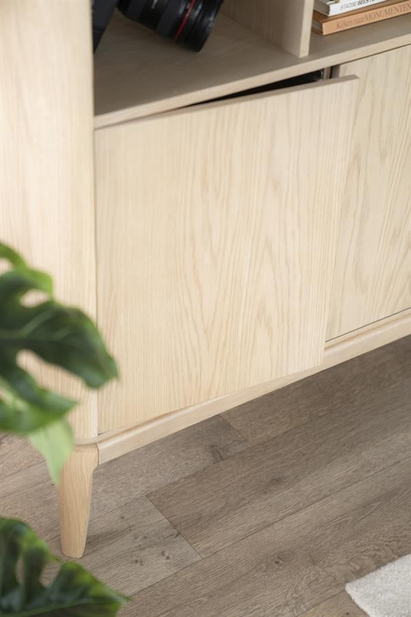 Boekenkast Harvey – eikenhout & veneer bruin