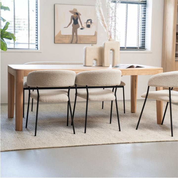 Eettafel Harvey – eikenhout 200x100cm