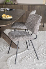 Stoel Jon – stof & metaal taupe maywood