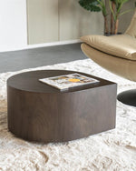 Bijzettafel Jules – walnoot fineer bruin