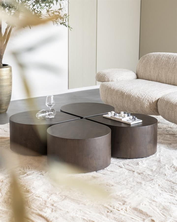 Bijzettafel Jules – walnoot fineer bruin
