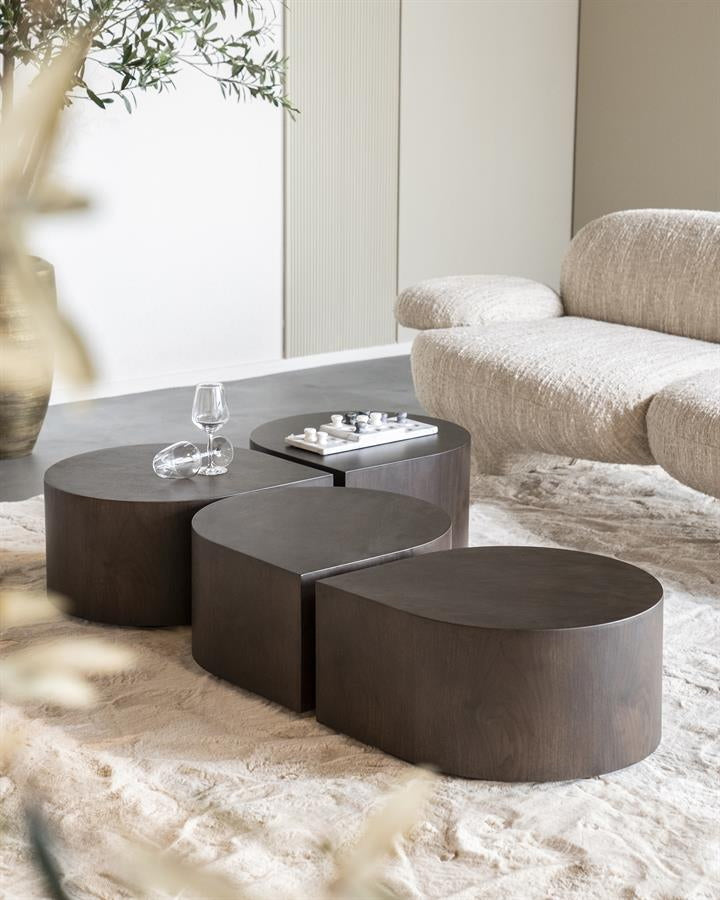 Bijzettafel Jules – walnoot fineer bruin