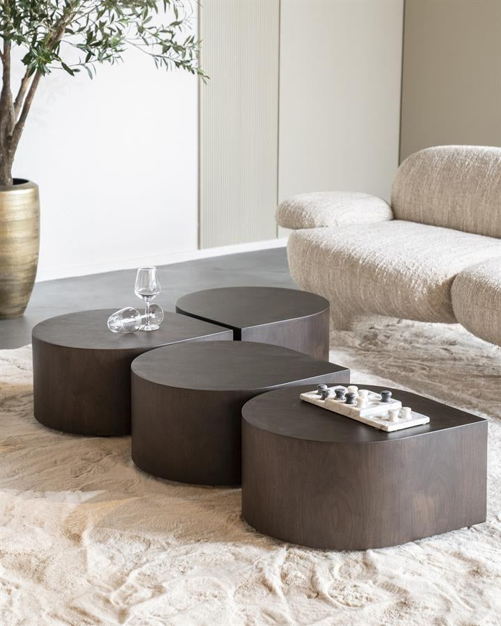 Bijzettafel Jules – walnoot fineer bruin