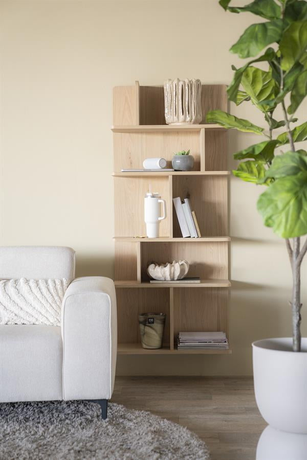 Wandkast rechthoek Renee – eikenfineer naturel