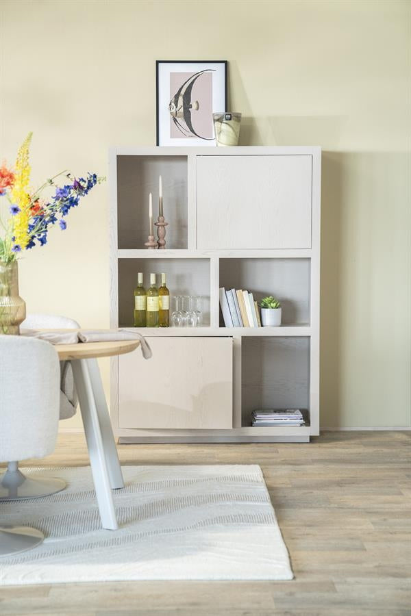 Kabinet Helsinki – eiken & eikenfineer taupe 120x170cm