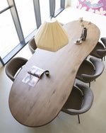 Eettafel Josh – eikenhout bruin 300x110cm