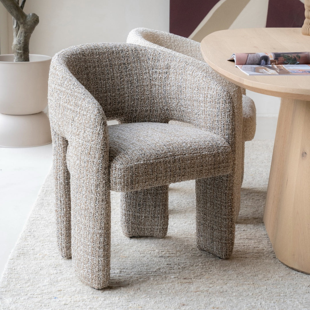 Stoel Hamilton – stof taupe asti