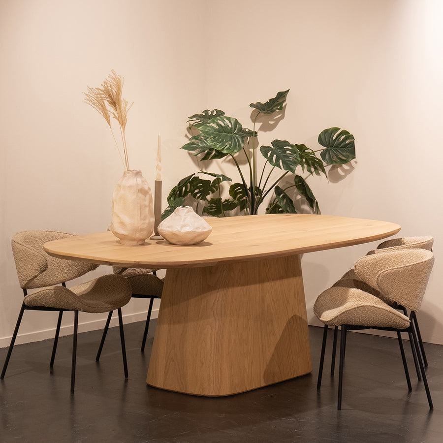 Eettafel Nola – eikenfineer naturel 250x110cm