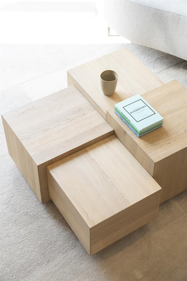 Salontafel Quinten vierkant – eikenfineer naturel