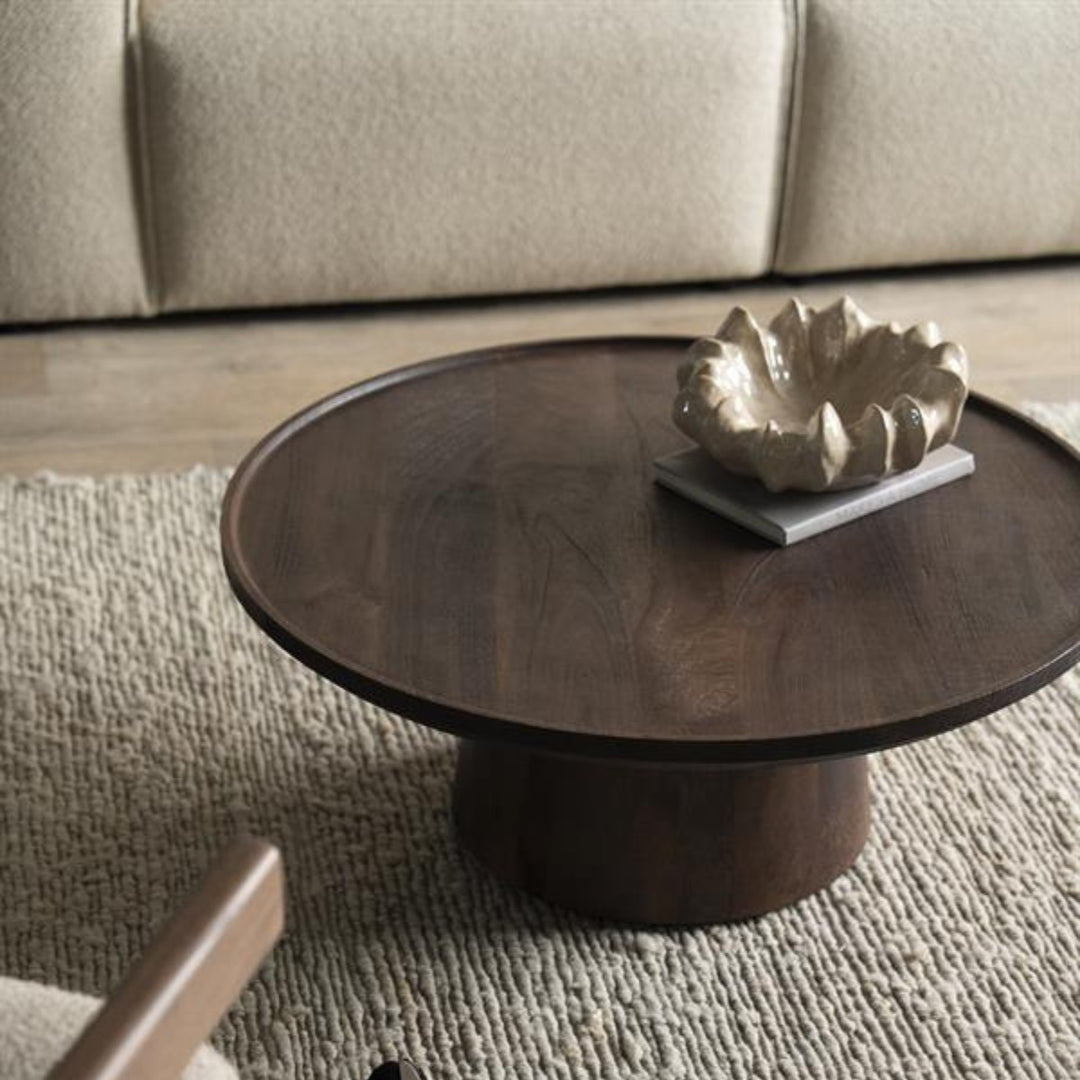 Salontafel Ron – mangohout bruin 80x32cm