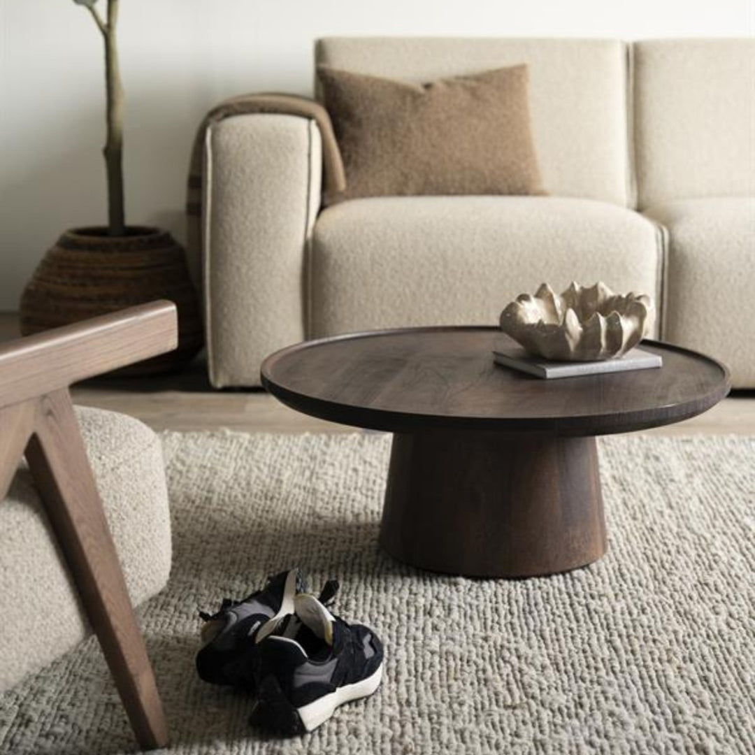 Salontafel Ron – mangohout bruin 80x32cm