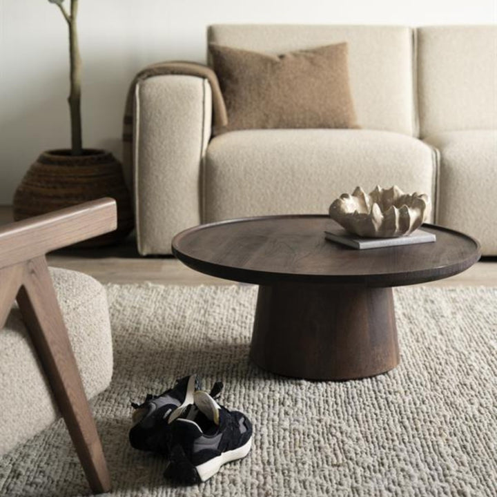 Salontafel Ron – mangohout bruin 80x32cm