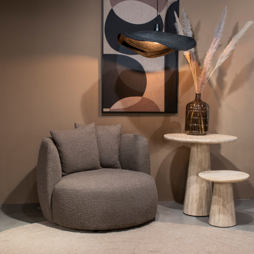Tafel Aime – travertin beige 70x75cm