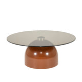 Salontafel Irona Caramel met Smoked Glas - By-Boo