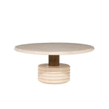 Salontafel Kyan – beton, eiken & metaal beige