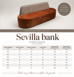 Sevilla Eetbank Volledig Bedrukt – Romi 45 Oker