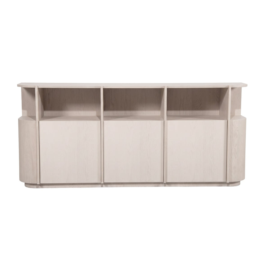 Dressoir Oslo 203 cm – eiken & eikenfineer taupe