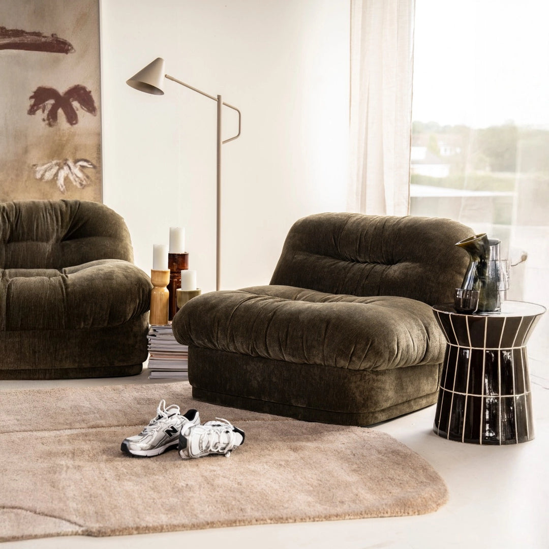 Lounge chair Nook - Mosterd