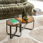 By-Boo Groovy – Tafelserie Bruin (Salontafel & Bijzettafel)