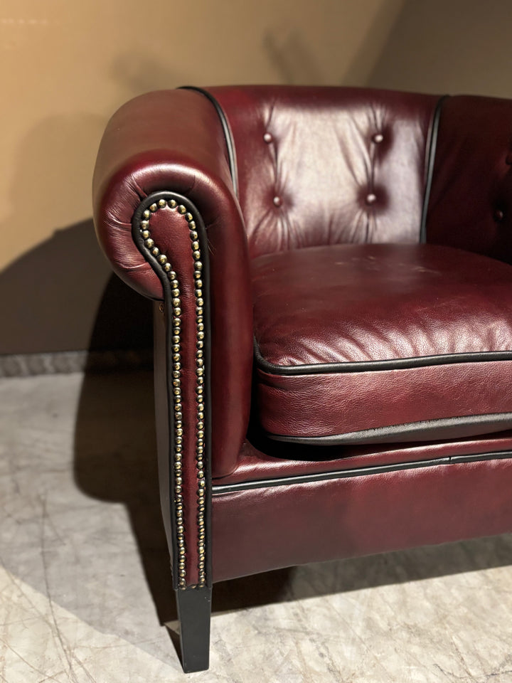 Klassieke Oxblood Rode Clubfauteuil izgs