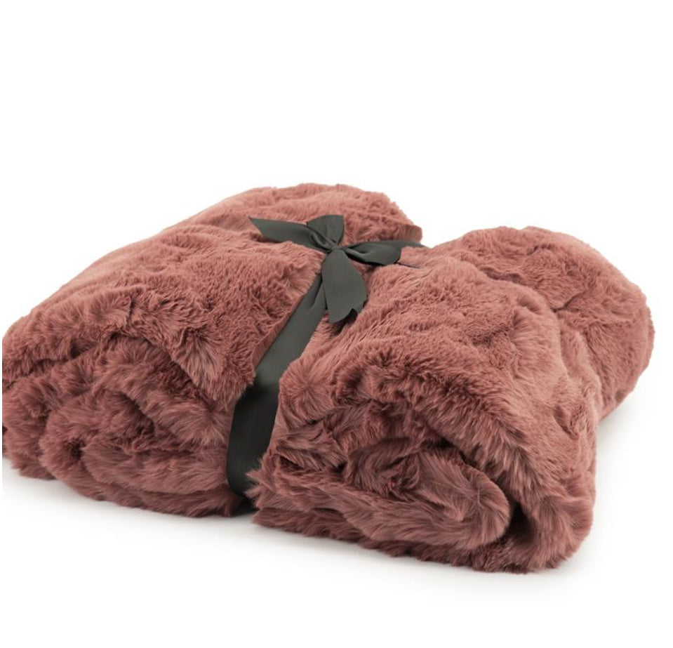 By-Boo Plaid Mosa Burgundy – Zachte fluffy deken
