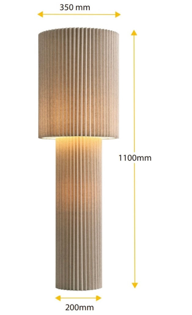 Linnen vloerlamp Renate 110cm