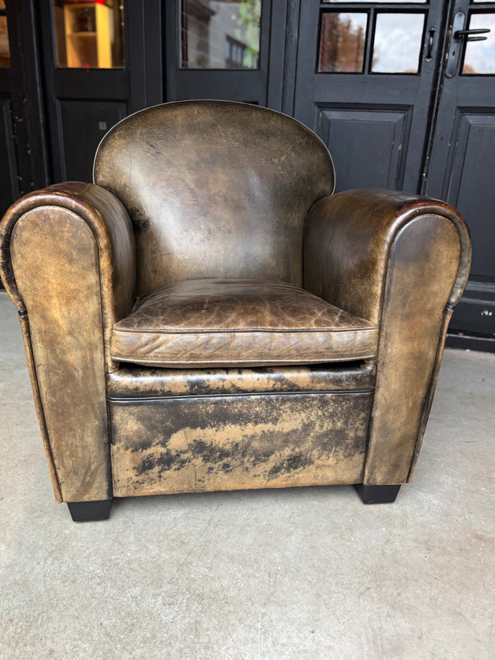 Art Deco Schapenleren Fauteuil - Bart van Bekhoven