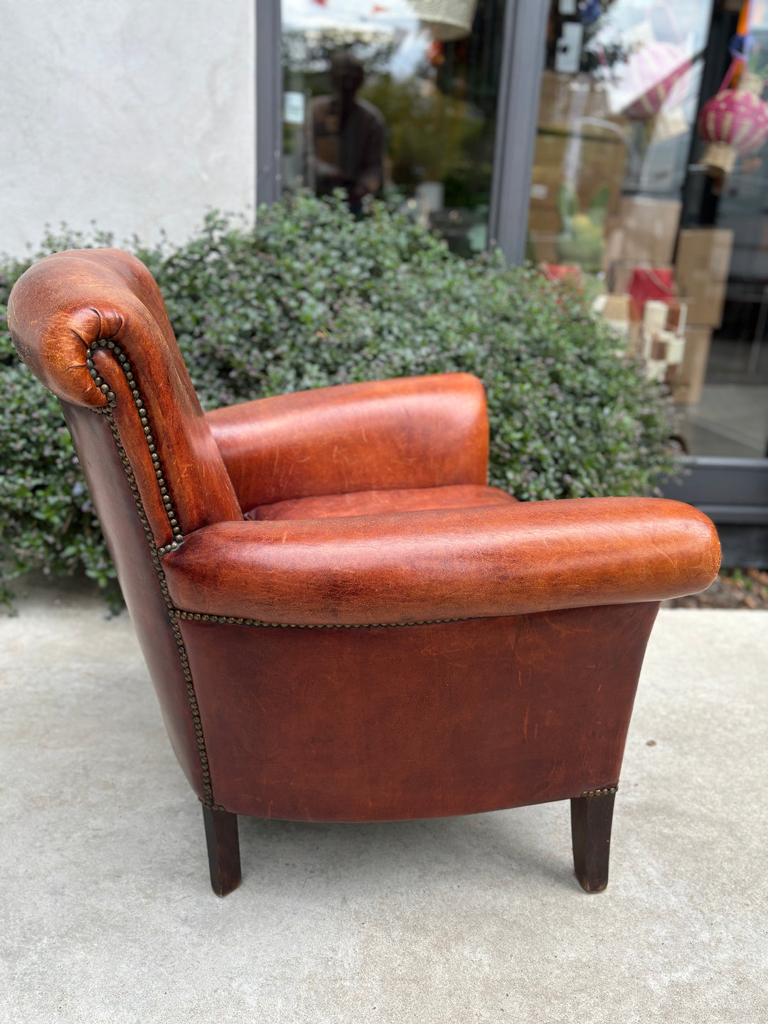 Schapenleren fauteuil
