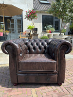 Chesterfield Bank en Fauteuil Nieuwstaat