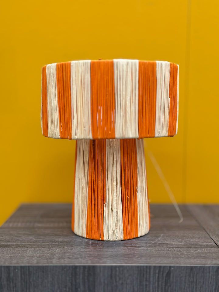 Marokkaanse raffia tafellamp
