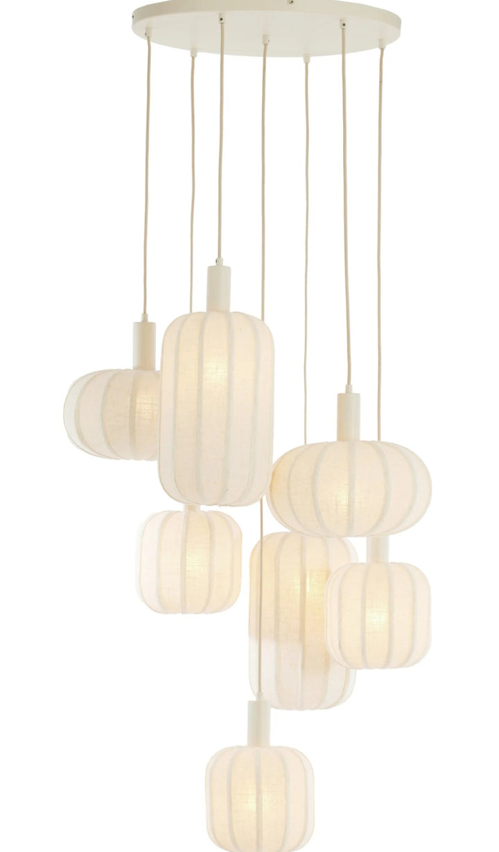 Hanglamp scanda linnen crème