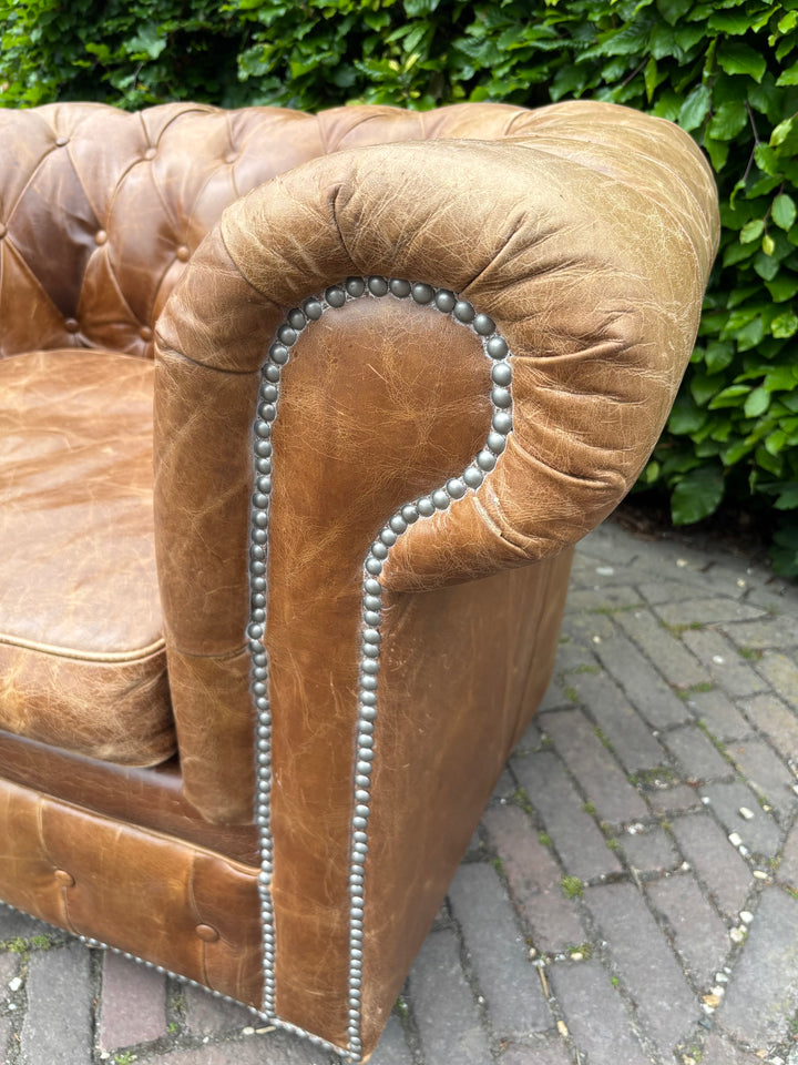 Stoere Vintage Chesterfield Clubfauteuil