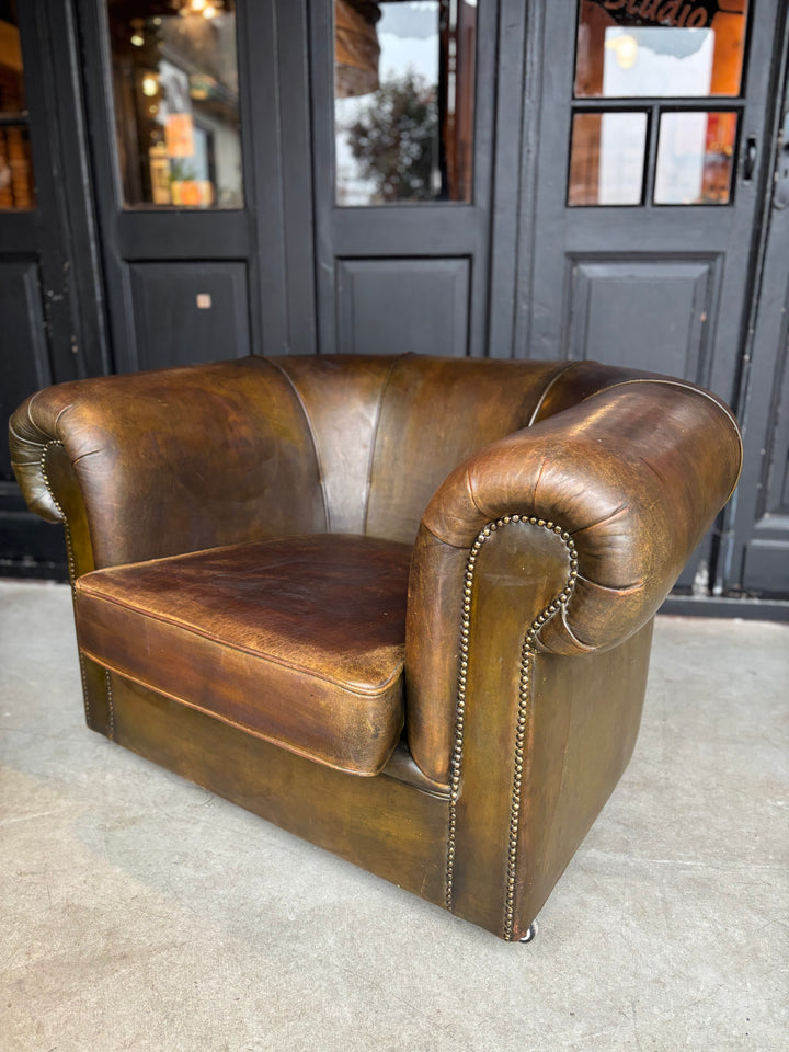 Runderleren Fatboy Fauteuil